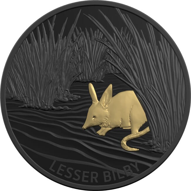 2019 $5 Echoes Of Australian Fauna - Lesser Bilby Black Silver