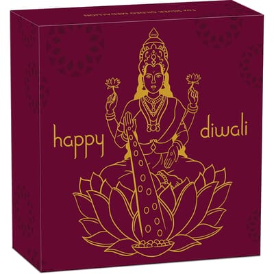 2020 Diwali 1oz Silver Gilded Medallion Direct Coins