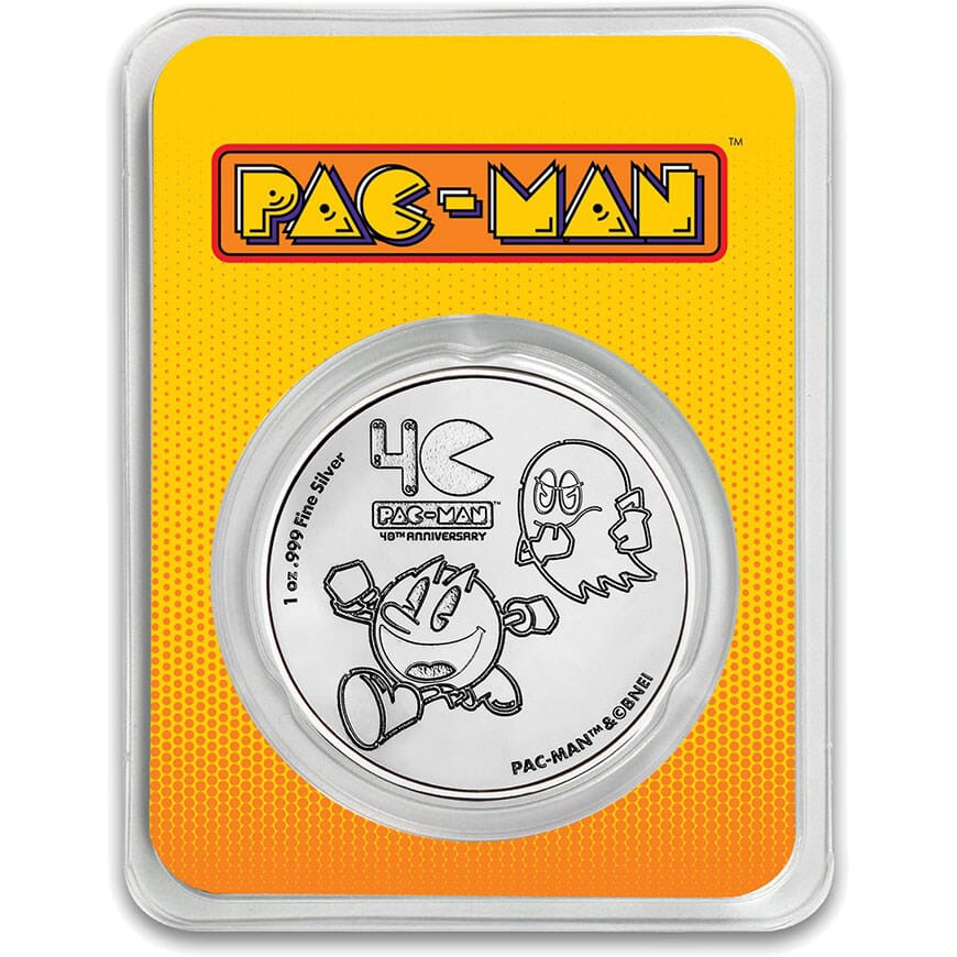 2020 PAC MAN 40th Anniversary 1oz Silver Bullion Coin Direct Coins