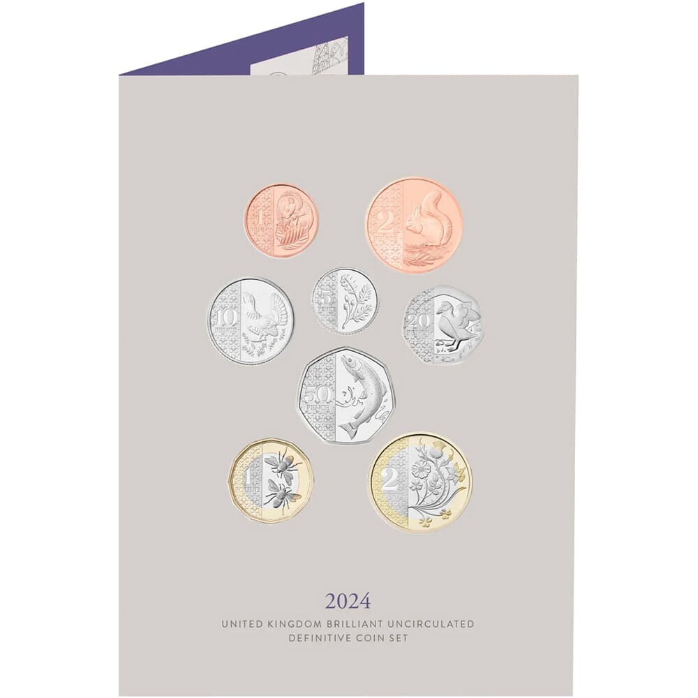 The 2024 United Kingdom Brilliant Uncirculated Definitive Coin Set ...