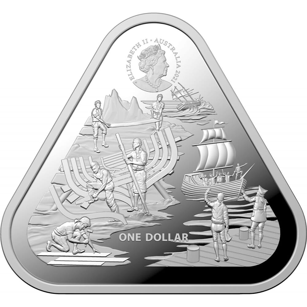 2021 $1 Zeewijk Triangular 1oz Silver Bullion Coin | Direct